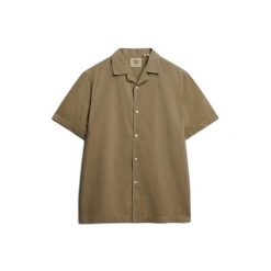 Koszula Superdry Cabana. Niebieskie koszule męskie Superdry., s, bez wzorów, z materiału, bez kołnierzyka, bez ramiączek. Za 231.65 zł.