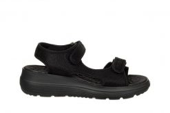 Sandały Azaleia Greice Soft Papete Black 198043, Czarny, Materiał - 41-42. Czarne sandały damskie Azaleia, bez wzorów, z materiału, bez obcasa. W wyprzedaży za 149.99 zł.