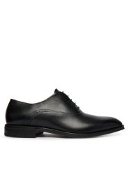 BOSS Półbuty Derrek 50562399 Czarny. Czarne półbuty męskie Boss, ze skóry, bez zapięcia. Za 1,489.00 zł.