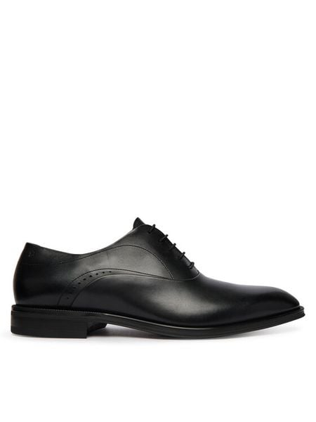 BOSS Półbuty Derrek 50562399 Czarny. Czarne półbuty męskie Boss, ze skóry, bez zapięcia. Za 1,489.00 zł.