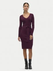 Vero Moda Sukienka dzianinowa Saba 10309320 Fioletowy Slim Fit. Fioletowe sukienki damskie Vero Moda, xl, bez wzorów, z dzianiny, bez kołnierzyka, bez ramiączek. Za 199.99 zł.