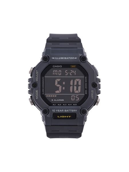 Casio Zegarek AE-1600H-8BVEF Czarny. Czarne, cyfrowe zegarki męskie Casio. Za 249.99 zł.