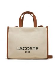 Lacoste Torebka NF4641TD Brązowy. Brązowe torebki klasyczne damskie Lacoste, bez wzorów, z materiału, bez dodatków. Za 699.99 zł.
