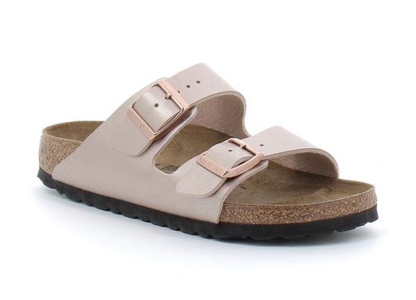 Klapki Birkenstock Arizona Dorosłych. Brązowe klapki i japonki męskie Birkenstock, ze skóry. Za 375.70 zł.