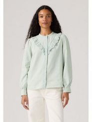 Levi's Bluzka w kolorze jasnozielonym rozmiar: XS. Zielone bluzki damskie Levi's, s, bez wzorów, z bawełny, bez kołnierzyka, bez ramiączek. Za 108.74 zł.