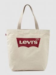 Levi's Shopper bag w kolorze beżowym rozmiar: onesize. Brązowe shopper bag damskie Levi's, bez wzorów, z bawełny, na ramię, bez dodatków. Za 68.95 zł.