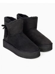 ISLAND BOOT Botki zimowe "Cullen" w kolorze czarnym rozmiar: 38. Czarne botki damskie Island Boot, na zimę, bez obcasa, bez zapięcia. Za 158.10 zł.