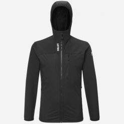 Kurtka hybrydowa męska Millet Seneca Hybrid Hoodie Softshell. Czarne kurtki softshell damskie Millet, l, bez wzorów, z materiału, bez kaptura. Za 1,059.00 zł.