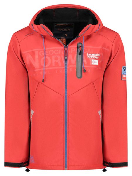 Geographical Norway Kurtka softshellowa "Raoul" w kolorze czerwonym rozmiar: S. Czerwone kurtki outdoor męskie Geographical Norway, s, bez wzorów, bez kaptura. Za 160.96 zł.