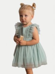 Mayoral Sukienka elegancka 1905 Zielony Regular Fit. Zielone sukienki dziewczęce Mayoral, bez wzorów, z syntetyku, bez ramiączek. Za 189.99 zł.