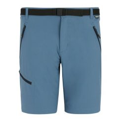 Męskie Spodenki Xert Stretch Shorts. Niebieskie szorty męskie Regatta, bez kołnierzyka. Za 222.99 zł.