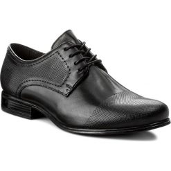 Półbuty LASOCKI FOR MEN - MI07-C327-365-03 Czarny. Czarne buty wizytowe męskie Lasocki For Men, z materiału, bez zapięcia. W wyprzedaży za 94.98 zł.