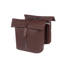 Podwójna torba „City Double Pannier Bag MIK 2.0”, kolor rdzawoczerwony. Brązowe shopper bag damskie BASIL, bez wzorów, duże, bez dodatków. Za 469.00 zł.