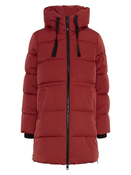 MOSS COPENHAGEN Płaszcz zimowy "Mola Pavinaria" w kolorze czerwonym rozmiar: M/L. Czerwone płaszcze damskie MOSS COPENHAGEN, na zimę, l, bez wzorów, z puchu. Za 524.62 zł.