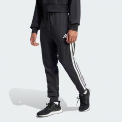 Spodnie Essential 3-Stripes French Terry. Białe spodnie sportowe męskie Adidas, z bawełny. Za 194.99 zł.
