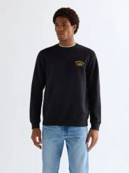 MESKA BLUZA WRANGLER AMERICANA CREW BLACK 112377980. Czarne bluzy bez kaptura męskie Wrangler, m. Za 119.99 zł.