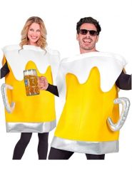 Carnival Party Kostium "Beer mug" w kolorze żółto-srebrno-białym rozmiar: onesize. Białe stroje jednoczęściowe damskie Carnival Party, bez wzorów. Za 113.99 zł.