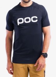 Koszulka rowerowa męska POC Reform Enduro Tee. Czarne t-shirty sportowe męskie POC, na lato, m, z materiału, bez ramiączek, rowerowe. Za 266.19 zł.