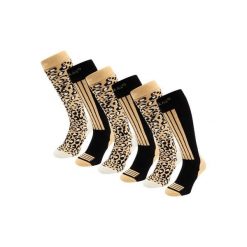 Skarpety narciarskie - Damskie - 6 par - Czarne wielokolorowe. Czarne skarpetki damskie POEDERBAAS, bez wzorów, z wełny. W wyprzedaży za 329.62 zł.