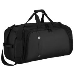 Sportowa torba treningowa z poliestru w czarnym kolorze Peterson PTN 24289T. Czarne torby podróżne damskie Peterson, bez wzorów. Za 129.99 zł.