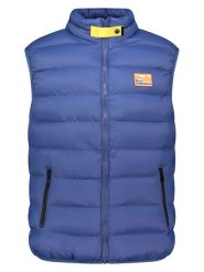 Geographical Norway Kamizelka pikowana "Valanche" w kolorze niebieskim rozmiar: L. Niebieskie kamizelki męskie Geographical Norway, l. Za 118.84 zł.