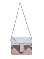 BLE Torebka w kolorze jasnoróżowo-błękitno-szarym - 31 x 27 x 2 cm rozmiar: onesize. Niebieskie torebki klasyczne damskie BLE, bez wzorów, z materiału, bez dodatków. Za 114.95 zł.