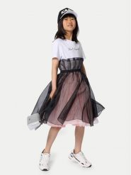 Karl Lagerfeld Kids Sukienka codzienna Z31140 S Różowy Regular Fit. Czerwone sukienki dziewczęce Karl Lagerfeld Kids, bez wzorów, z bawełny, bez ramiączek. Za 796.99 zł.