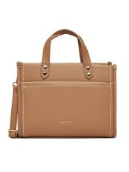 Lasocki Torebka LSK-O-009-07 Beżowy. Brązowe torebki klasyczne damskie Lasocki, bez wzorów, z materiału, bez dodatków. Za 199.99 zł.