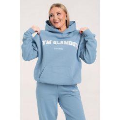 Bluza fitness damska Gym Glamour college sky. Niebieskie bluzy bez kaptura damskie GYM GLAMOUR, xl. Za 199.99 zł.