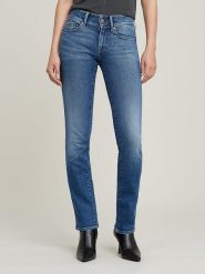 G-Star Dżinsy "Midge" - Slim fit - w kolorze niebieskim rozmiar: W30/L34. Niebieskie jeansy damskie G-Star. Za 241.56 zł.