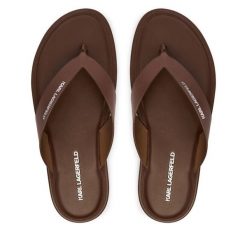 Japonki KARL LAGERFELD. Brązowe klapki i japonki męskie Karl Lagerfeld. Za 589.99 zł.