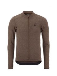 Craft Koszulka kolarska "Core Bike Essence Wool" w kolorze brązowym rozmiar: XXL. Brązowe t-shirty sportowe męskie Craft, xxl, z wełny, bez ramiączek, rowerowe. Za 194.95 zł.