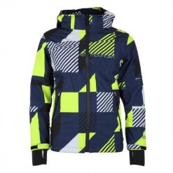Kurtka softshell z nadrukiem Peak Mountain Cover. Niebieskie kurtki męskie Peak Mountain, m, bez wzorów, z softshellu, bez kaptura. W wyprzedaży za 395.50 zł.