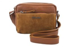 Listonoszka skórzana BARBERINI'S j. brązowa 788/1-12. Brązowe shopper bag damskie Barberinis, bez wzorów, ze skóry, małe, zamszowe, bez dodatków. Za 199.99 zł.