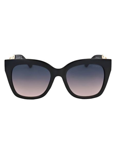 Guess Damskie okulary przeciwsłoneczne w kolorze czarno-granatowym rozmiar: 53. Czarne okulary przeciwsłoneczne damskie Guess. Za 159.95 zł.