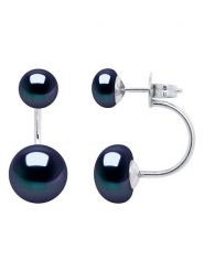 ATELIERS SAINT GERMAIN Srebrne kolczyki-wkrętki z perłami rozmiar: onesize. Szare kolczyki damskie ATELIERS SAINT GERMAIN, z perłą, srebrne. Za 382.99 zł.