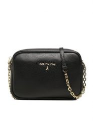 Patrizia Pepe Torebka CB0071/L001-K103 Czarny. Czarne listonoszki damskie Patrizia Pepe, bez wzorów, ze skóry, bez dodatków. Za 539.99 zł.