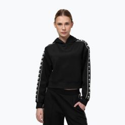 Bluza damska Pitbull Verona Hooded Oversize. Czarne bluzy z kapturem damskie PITBULL, m, z elastanu. Za 209.99 zł.