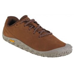 Buty Merrell Vapor Glove 6 Ltr W J067890 brązowe. Brązowe buty sportowe na co dzień damskie bez wzorów, z gumy. Za 674.58 zł.