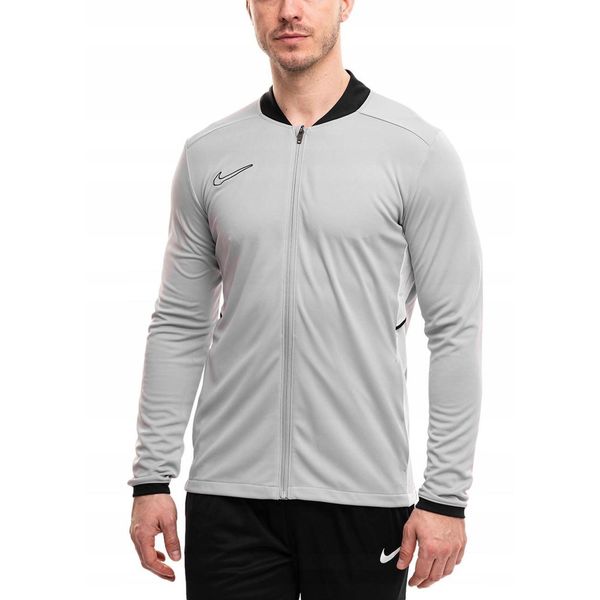 Bluza Męska Rozpinana Nike Academy 25 Sportowa Dresowa Treningowa roz. S. Szare bluzy bez kaptura męskie Nike, bez wzorów, z dresówki, sportowe, bez kołnierzyka, bez ramiączek. Za 139.99 zł.