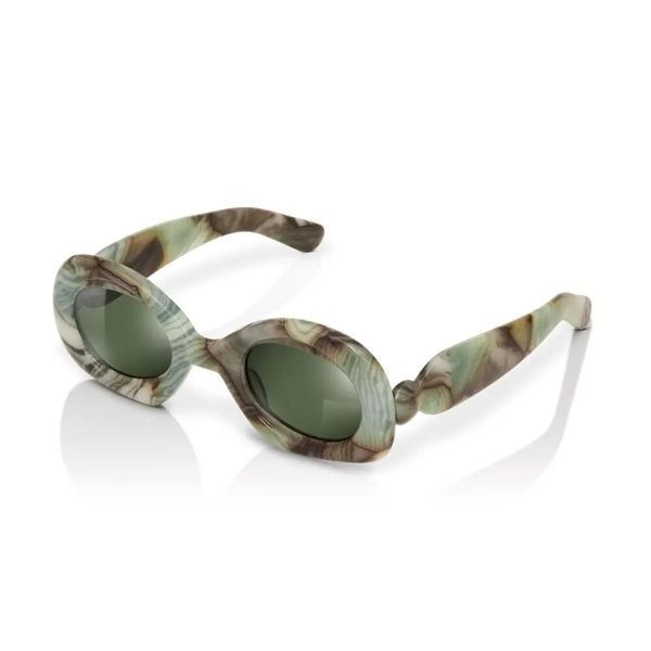 Okulary przeciwsłoneczne retro Siroko Fantasy Total Green. Zielone okulary przeciwsłoneczne damskie SIROKO, okrągłe. Za 387.00 zł.