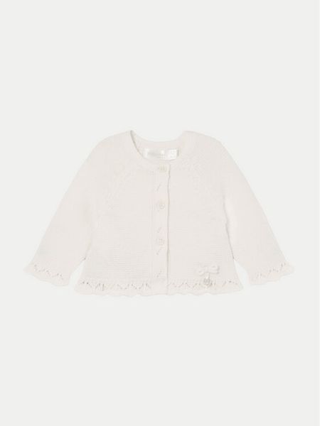 Mayoral Kardigan 2301 Écru Regular Fit. Swetry dziewczęce Mayoral, bez wzorów, z syntetyku, bez kołnierzyka. Za 79.99 zł.
