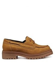 Geox Mokasyny D Iridea D56HRA 00032 C5047 Żółty. Żółte mokasyny damskie Geox, z nubiku. Za 379.99 zł.