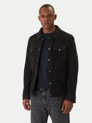 Milestone Kurtka skórzana Valerio 612205 60790 Czarny Slim Fit. Czarne kurtki męskie Milestone, m, bez wzorów, ze skóry, bez kaptura. Za 1,559.00 zł.