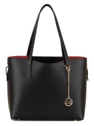 Mia Tomazzi Skórzana torebka "Gracchi" w kolorze czarnym - 35 x 30 x 15 cm rozmiar: onesize. Czarne torebki klasyczne damskie Mia Tomazzi, bez wzorów, z materiału, bez dodatków. Za 480.90 zł.