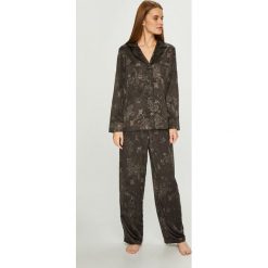 Lauren Ralph Lauren - Piżama. Czarne piżamy damskie Lauren Ralph Lauren, s, bez wzorów, z materiału, bez ramiączek. W wyprzedaży za 299.90 zł.