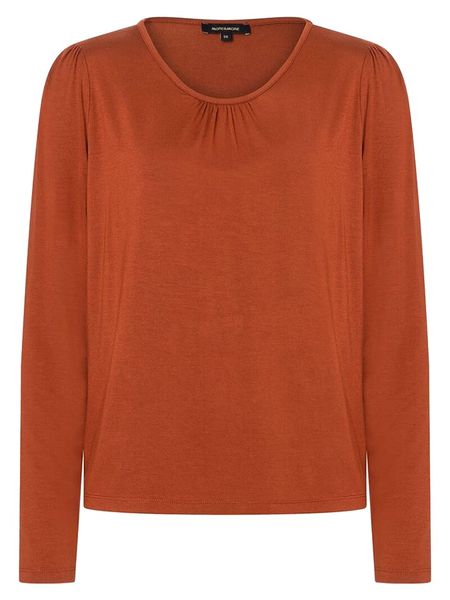 More & More Koszulka w kolorze jasnobrązowym rozmiar: 46. Brązowe bluzki damskie MORE & MORE, bez wzorów, bez kołnierzyka, bez ramiączek. Za 56.53 zł.