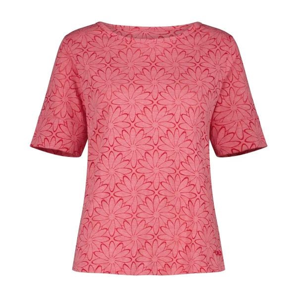 T-shirt burnout damski CMP. Czerwone t-shirty damskie CMP, uniwersalny, bez wzorów, z bawełny, bez kołnierzyka. Za 159.50 zł.