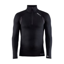 Koszulka kompresyjna z zamkiem błyskawicznym Craft Active Extreme. Czarne bielizna termoaktywna męska Craft, l, z dzianiny, bez ramiączek, do biegania. Za 382.00 zł.