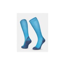 Unisex podkolanówki do biegania Kilpi COMPRESS-U. Niebieskie skarpetki damskie Kilpi, bez wzorów. Za 127.71 zł.